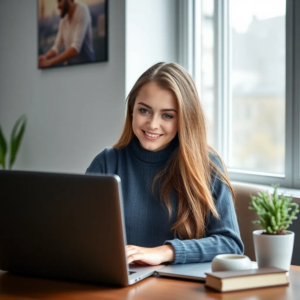 Jonge Nederlandse vrouw met donker haar