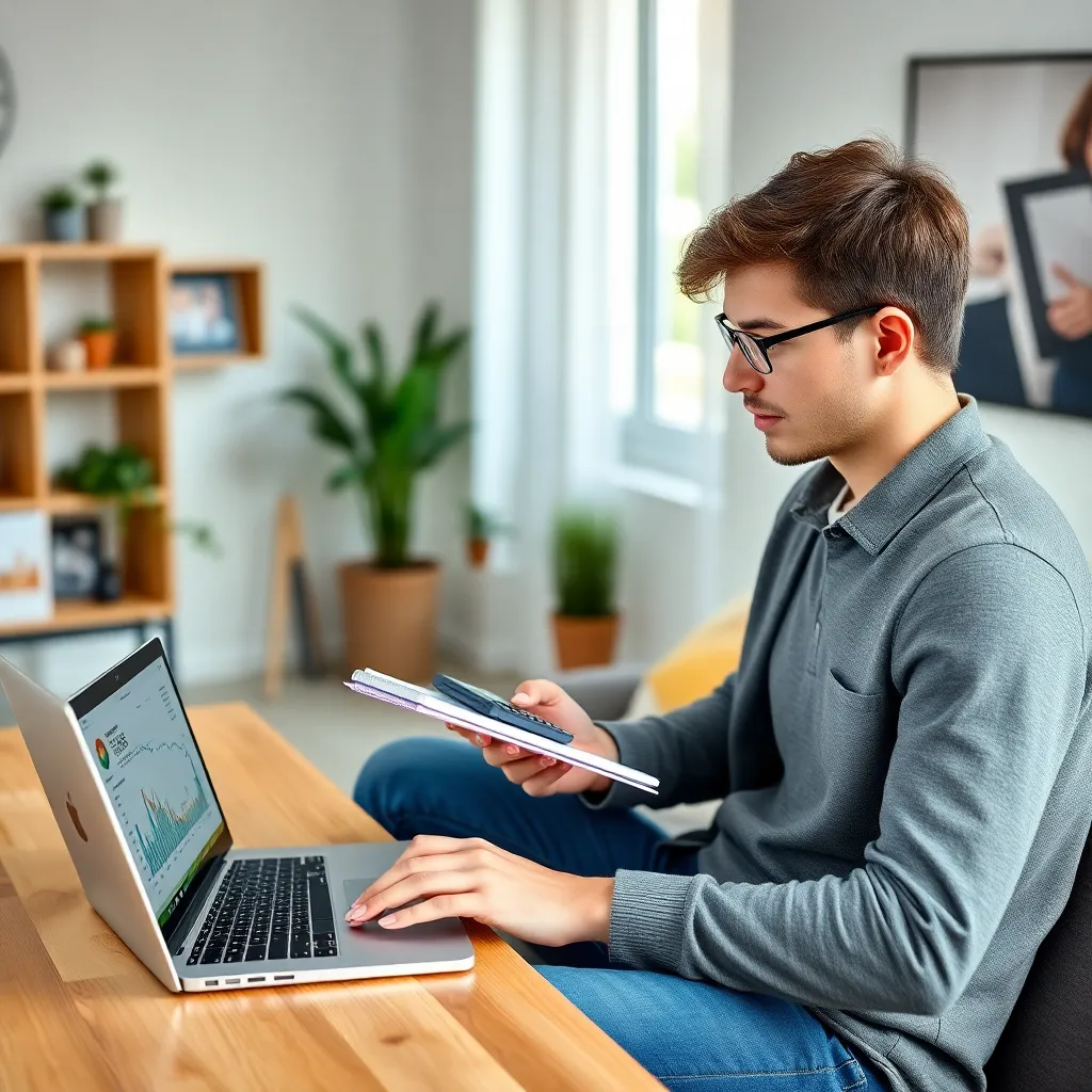 Jong koppel dat financiële planning doet